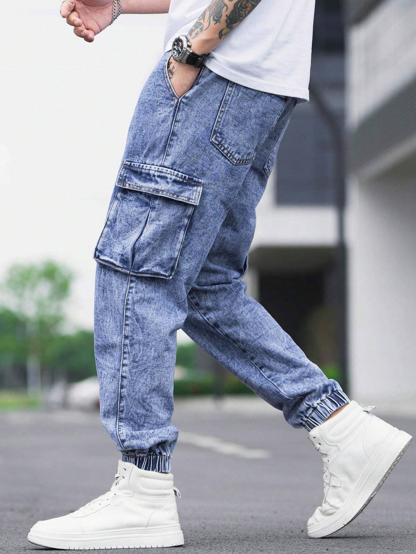 Manfinity Men Cotton Jogger Jeans