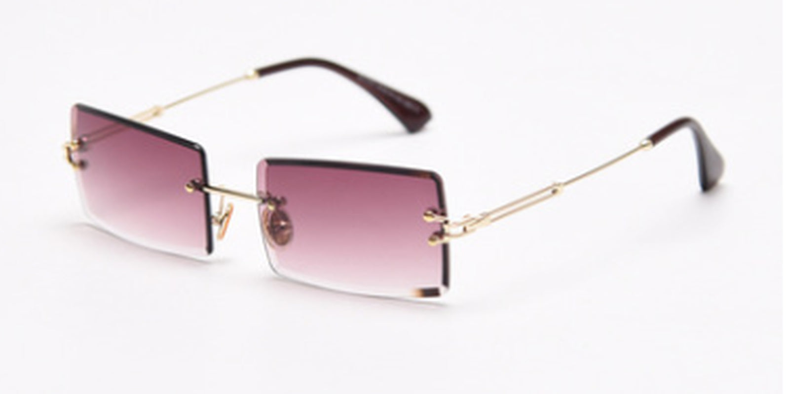  Sunglasses  Fashion Rimeless rectangle  